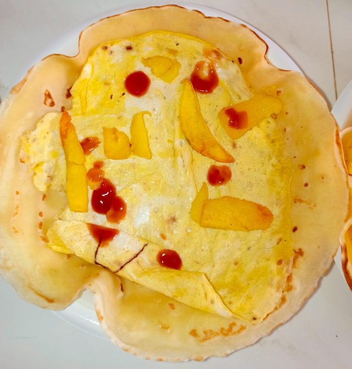 Goûter servi à la cantine de l'École du Futur