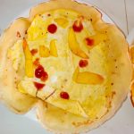 Crèpe sale aux oeufs cantine de l'école du futur à Dakar
